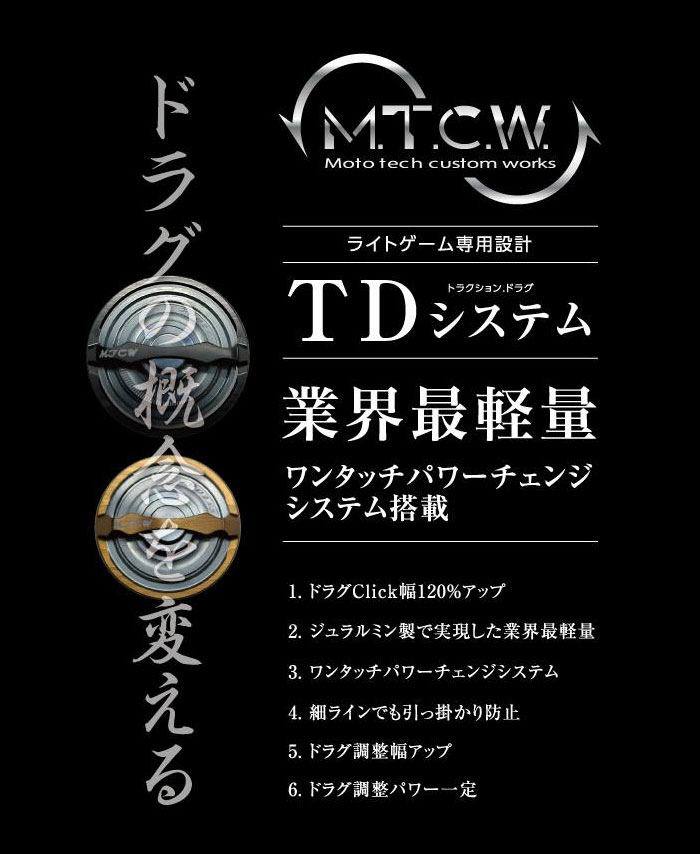 MTCW TDシステム M.T.C.W リールパーツ - 【バス＆ソルトのルアー