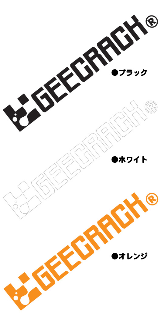 GEECRACK cutting logo sticker 600 - 【Bass Trout Salt lure fishing web order  shop】BackLash｜Japanese fishing tackle｜