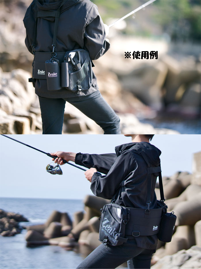 ZEAKE waist belt bag - 【Bass Trout Salt lure fishing web order shop】BackLash｜Japanese  fishing tackle｜