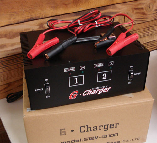 ガイア デュアルチャージャー バッテリーチャージャー 2台充電 【G12V 