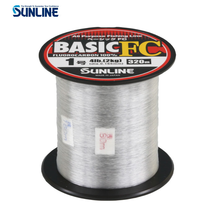 Sunline Basic FC Fluoro 320m 0.6-1.5 - 【Bass Trout Salt lure fishing web  order shop】BackLash｜Japanese fishing tackle｜