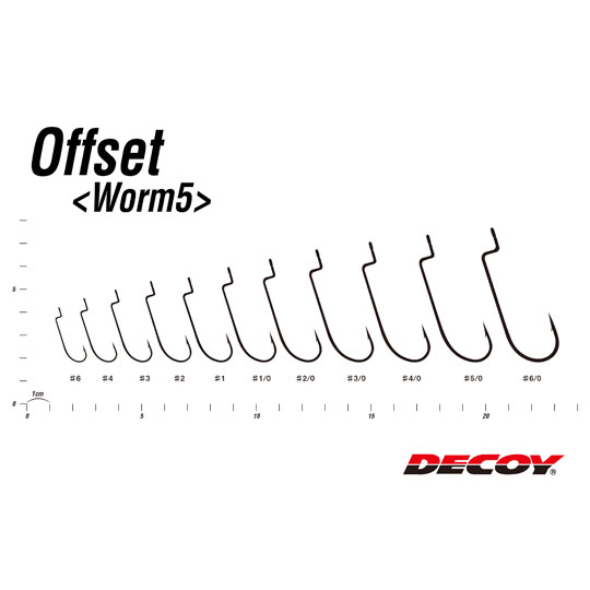 Decoy Warm 5 offset hook - 【Bass Trout Salt lure fishing web