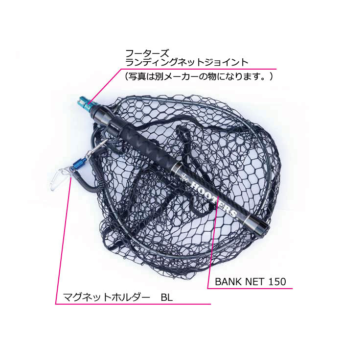 Set A with joint & magnet holder] Footers Landing Net Bank Net 150