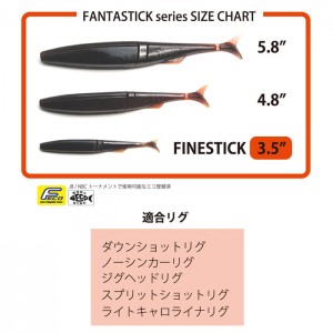レイドジャパン　フィネスティック　3.5inch